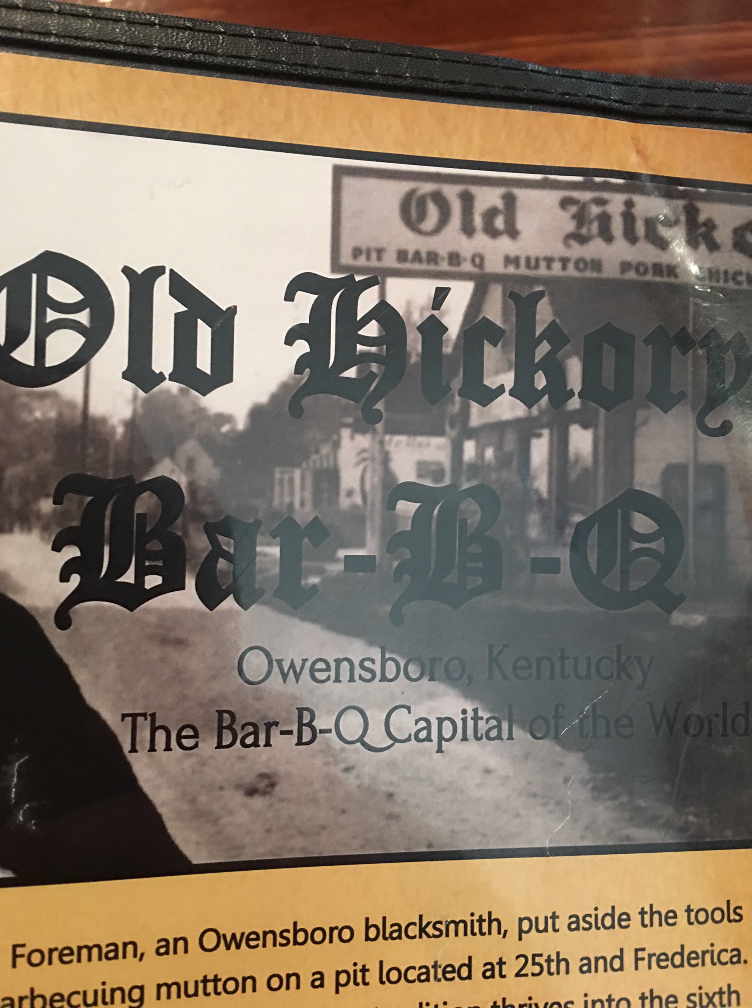 Old Hickory BarBQ Owensboro, KY Barbecue Bros