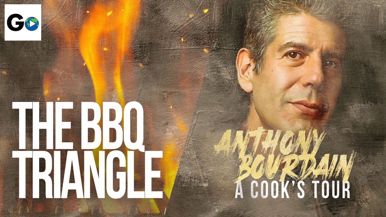 Anthony Bourdain’s “A Cook’s Tour” Featuring the “Triangle of BBQ